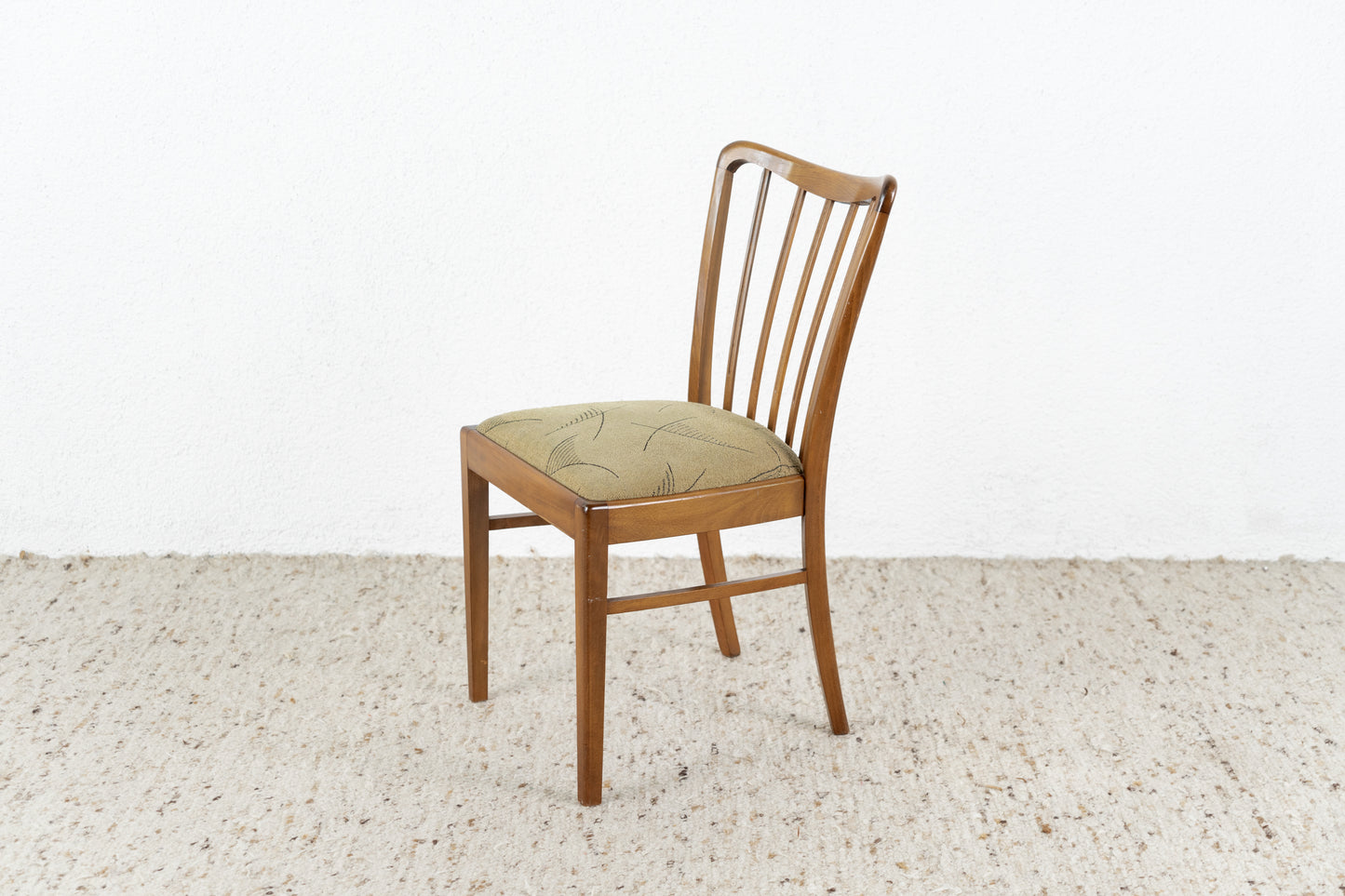 2er Set Stühle Vintage Massivholz Mid Century Küche Esszimmer Stuhl