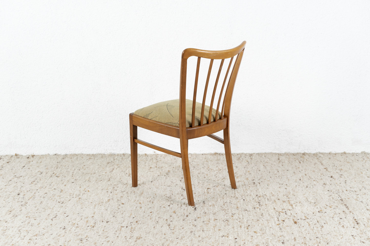 2er Set Stühle Vintage Massivholz Mid Century Küche Esszimmer Stuhl