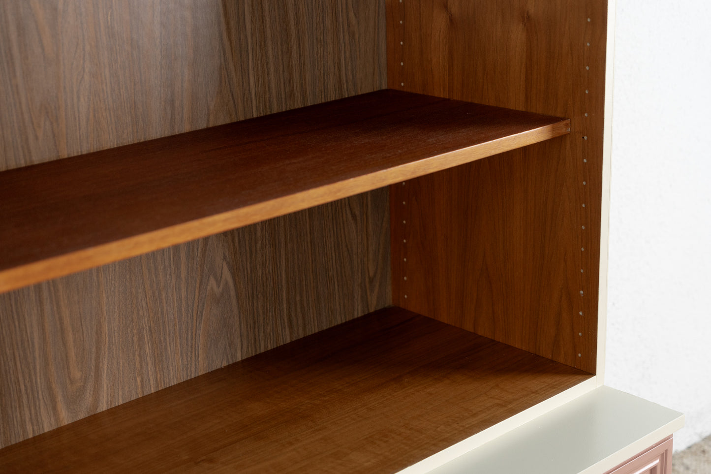 Vintage Schrank Regal Altrosa Creme Gold Kommode Wohnzimmer