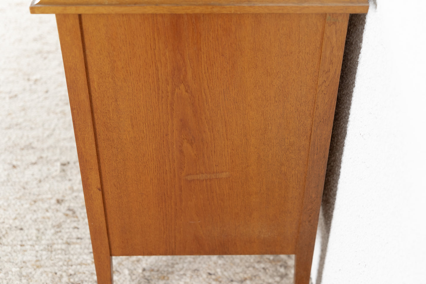 Vintage Kommode Vitrine Sideboard Holz Glas Eiche Pastell Gold Schränkchen