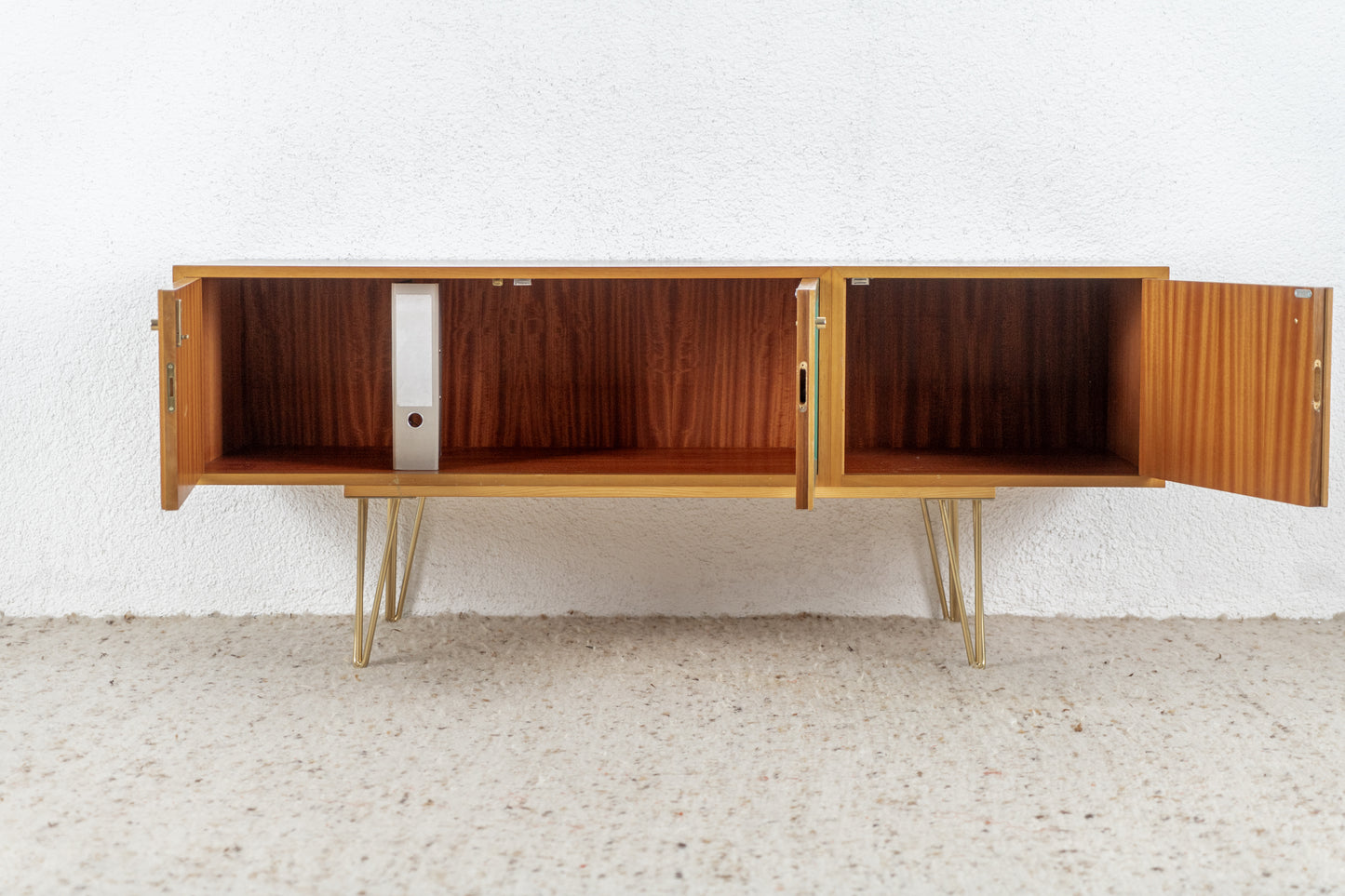 Vintage Sideboard Kommode Mid Century 60s Holz Nuss GERO Tv Lowboard