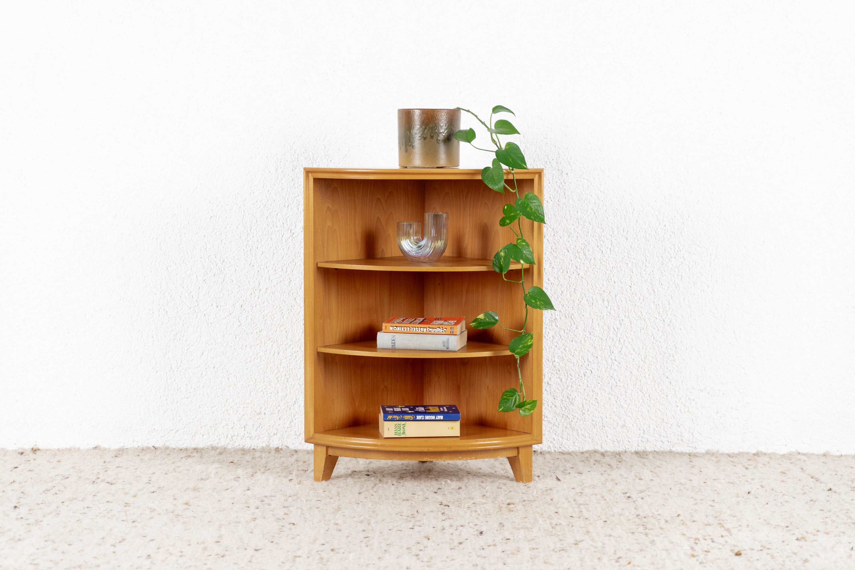 aufbewahren duden Vintage Eckschrank Eckregal Holz Rüster Regal Kommode – Renz and Friends