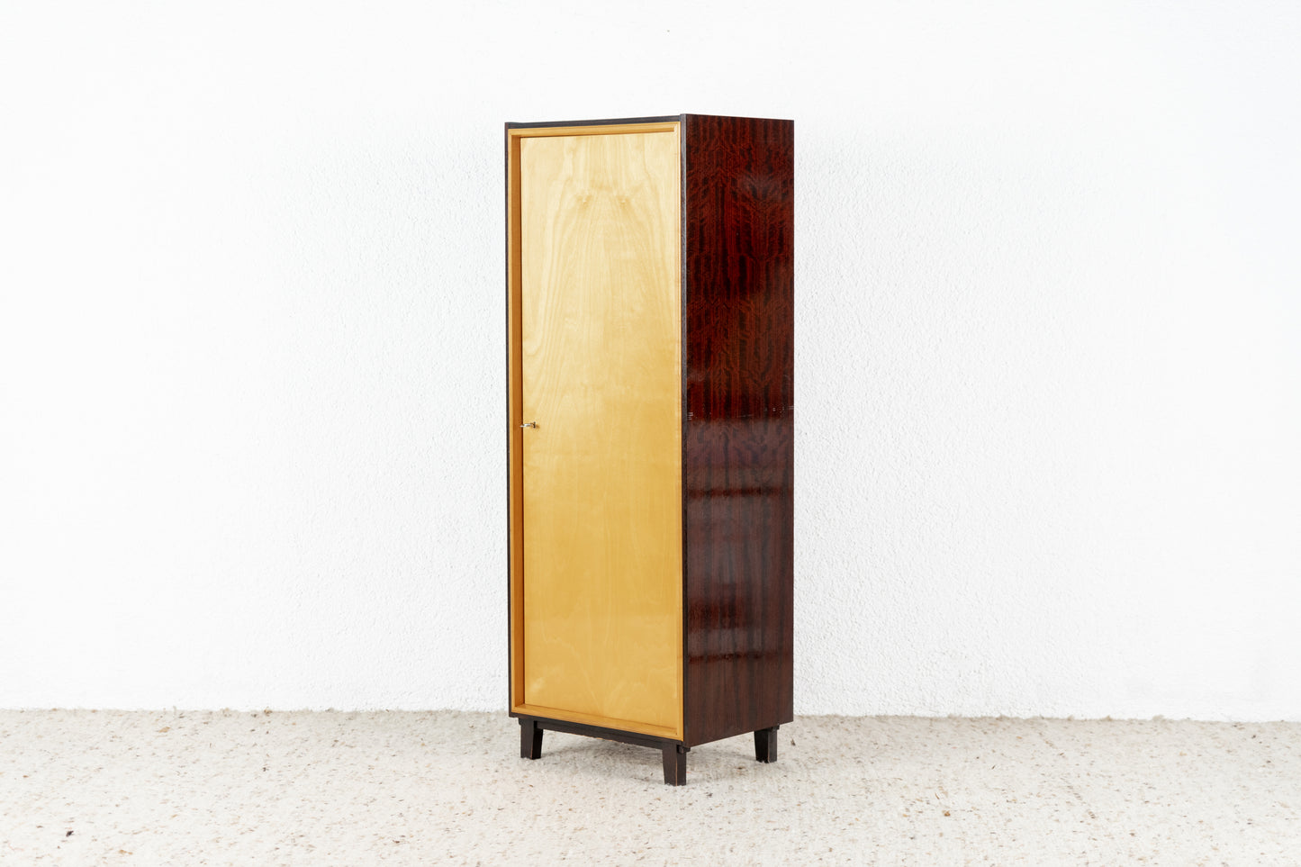 Vintage Schrank Holz Kleiderschrank DDR 1960er 60s Kommode Mid Century