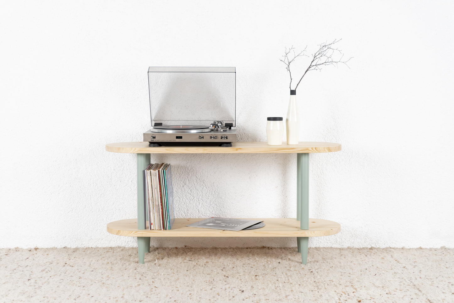 Hifi Sideboard Regal Vintage Design Möbel Tv Holz Pastell