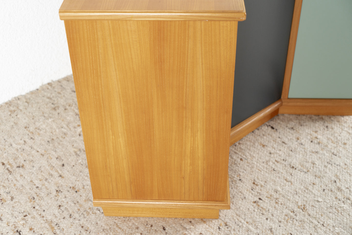 Vintage Eckschrank Eckkommode Holz Kommode Rüster Mid Century
