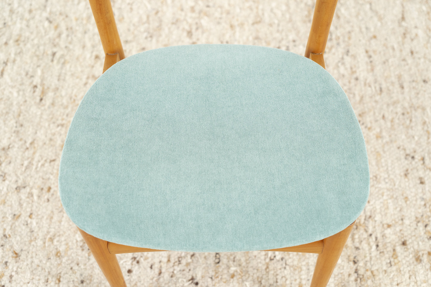 Vintage Stuhl Massivholz Lübke Mid Century Schwarz Esszimmer Küche