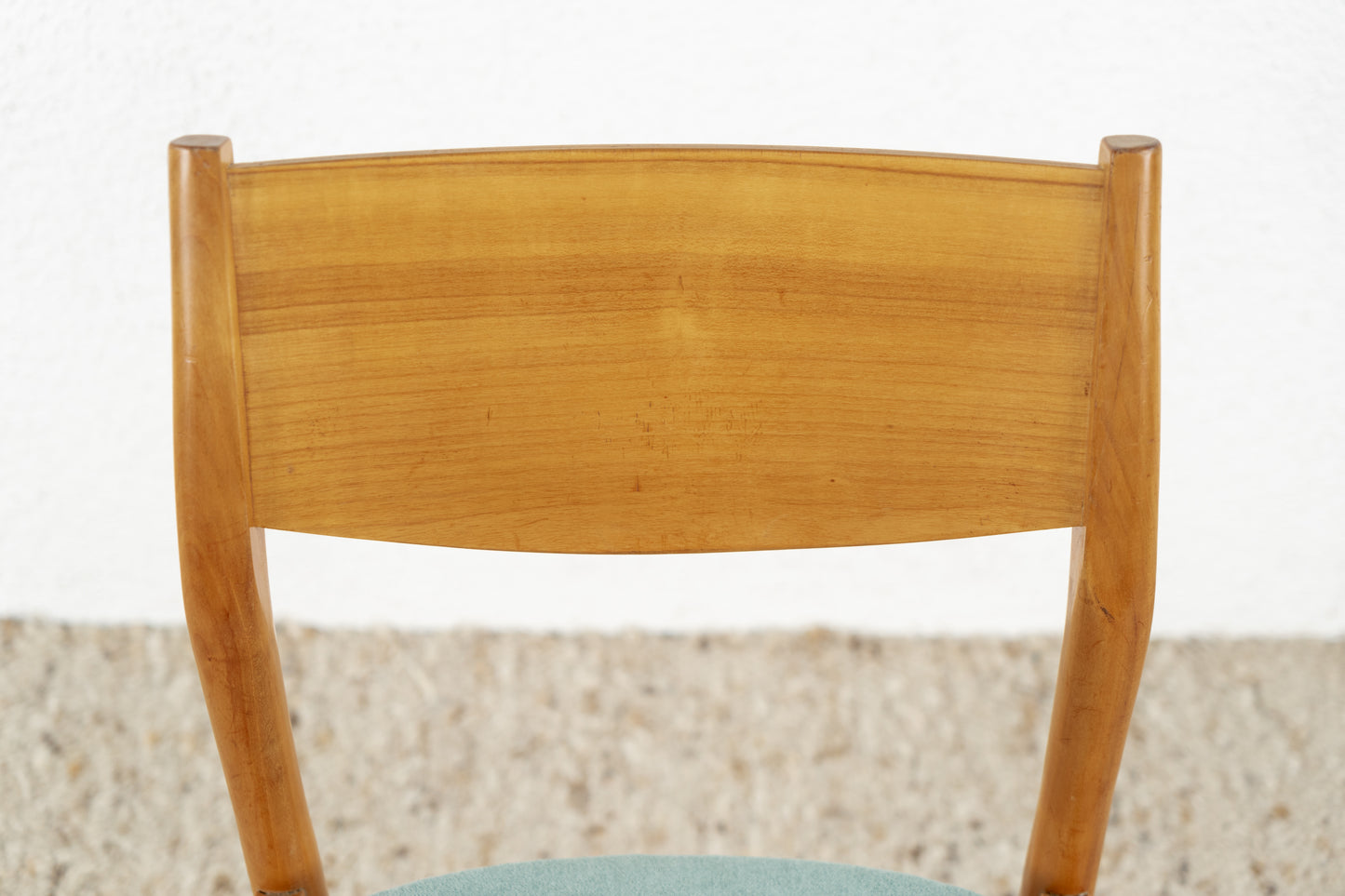 Vintage Stuhl Massivholz Lübke Mid Century Schwarz Esszimmer Küche