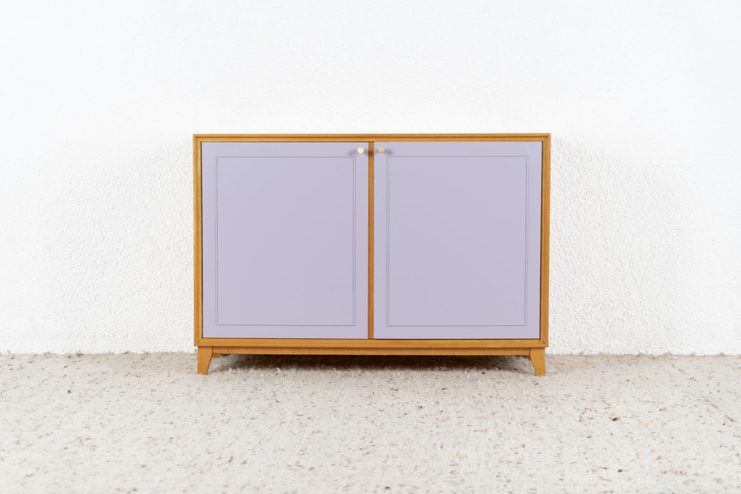 Vintage Kommode Sideboard Mid Century Holz Flieder Rüster