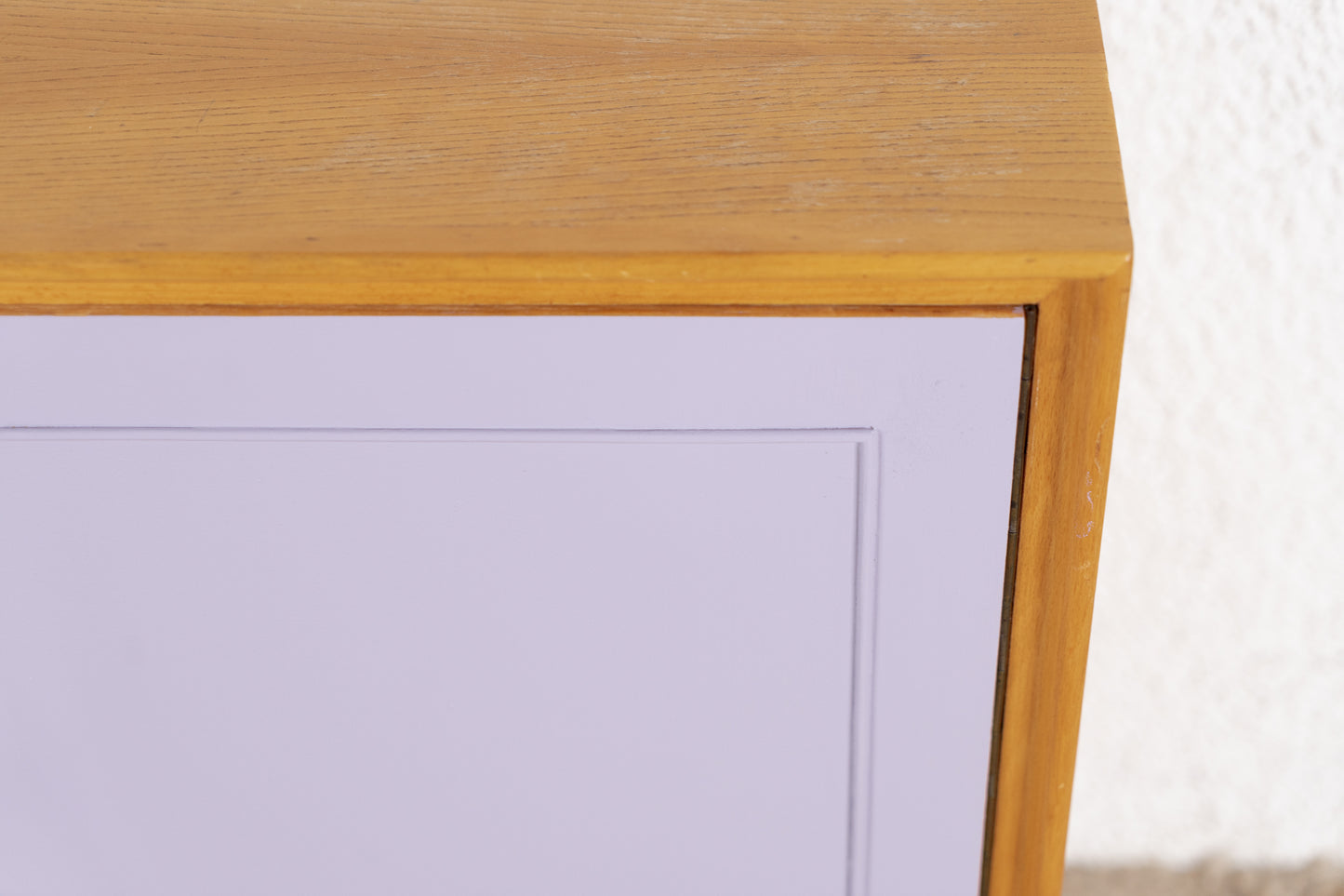 Vintage Kommode Sideboard Mid Century Holz Flieder Rüster