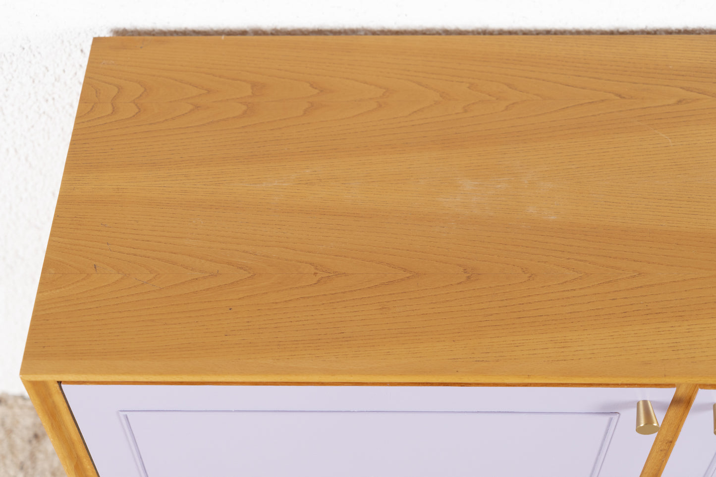 Vintage Kommode Sideboard Mid Century Holz Flieder Rüster