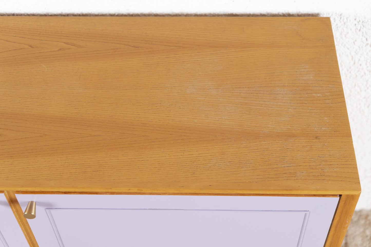 Vintage Kommode Sideboard Mid Century Holz Flieder Rüster
