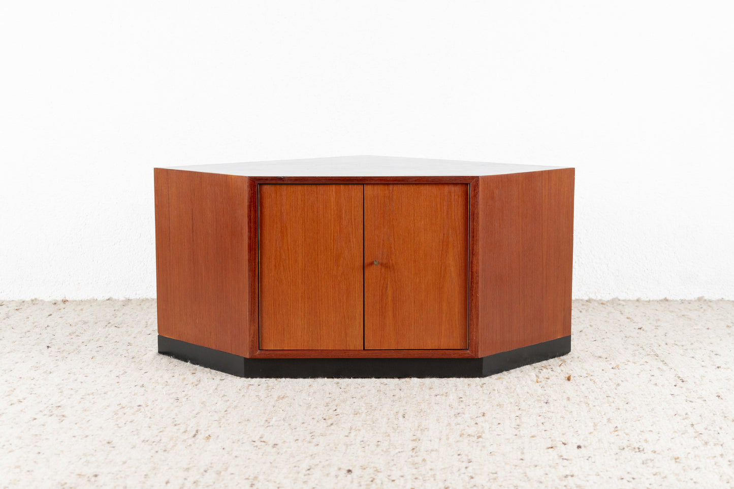 Vintage Eckschrank Tv Eckkommode Holz Teak WK Möbel Mid Century