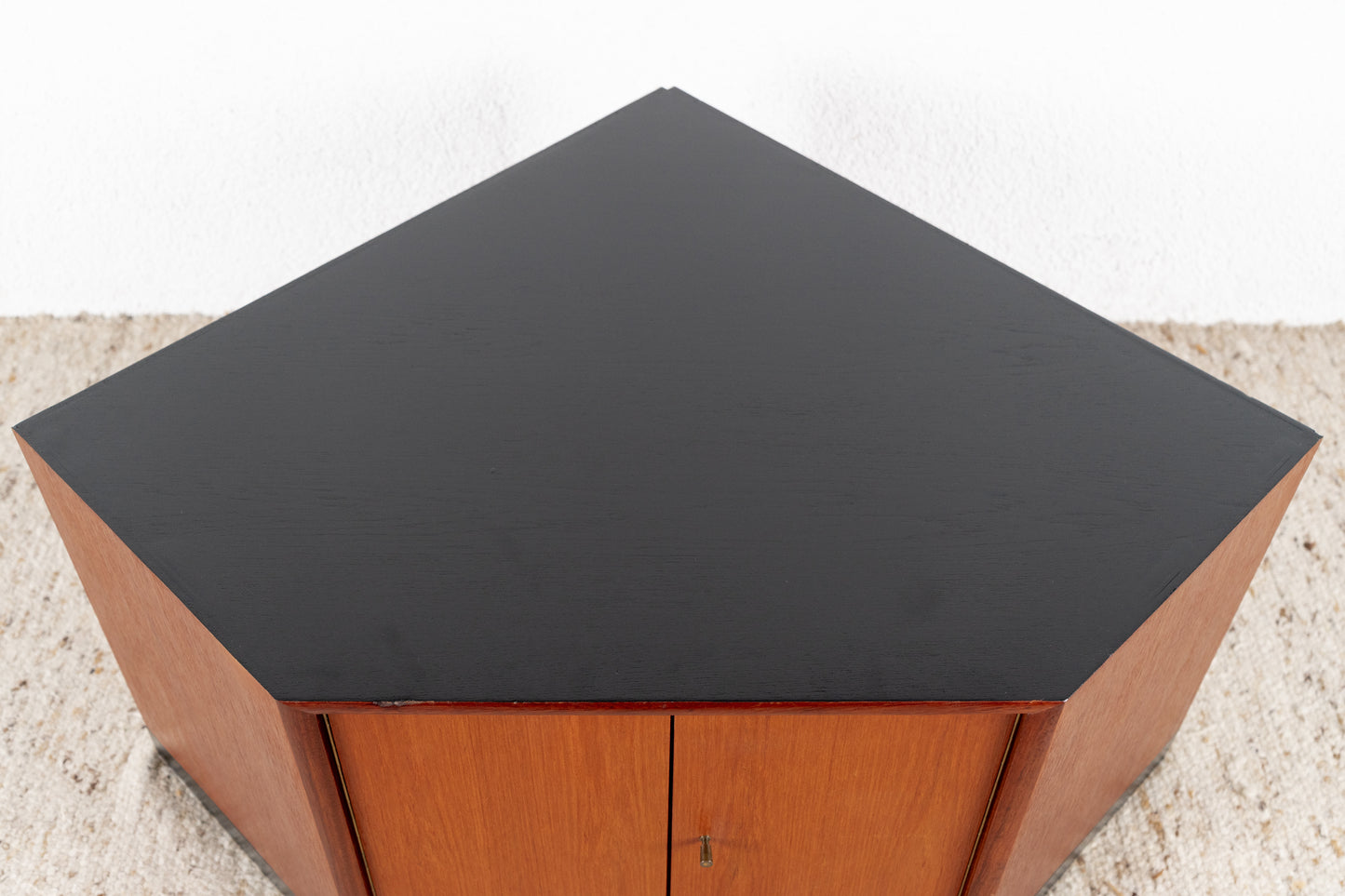 Vintage Eckschrank Tv Eckkommode Holz Teak WK Möbel Mid Century