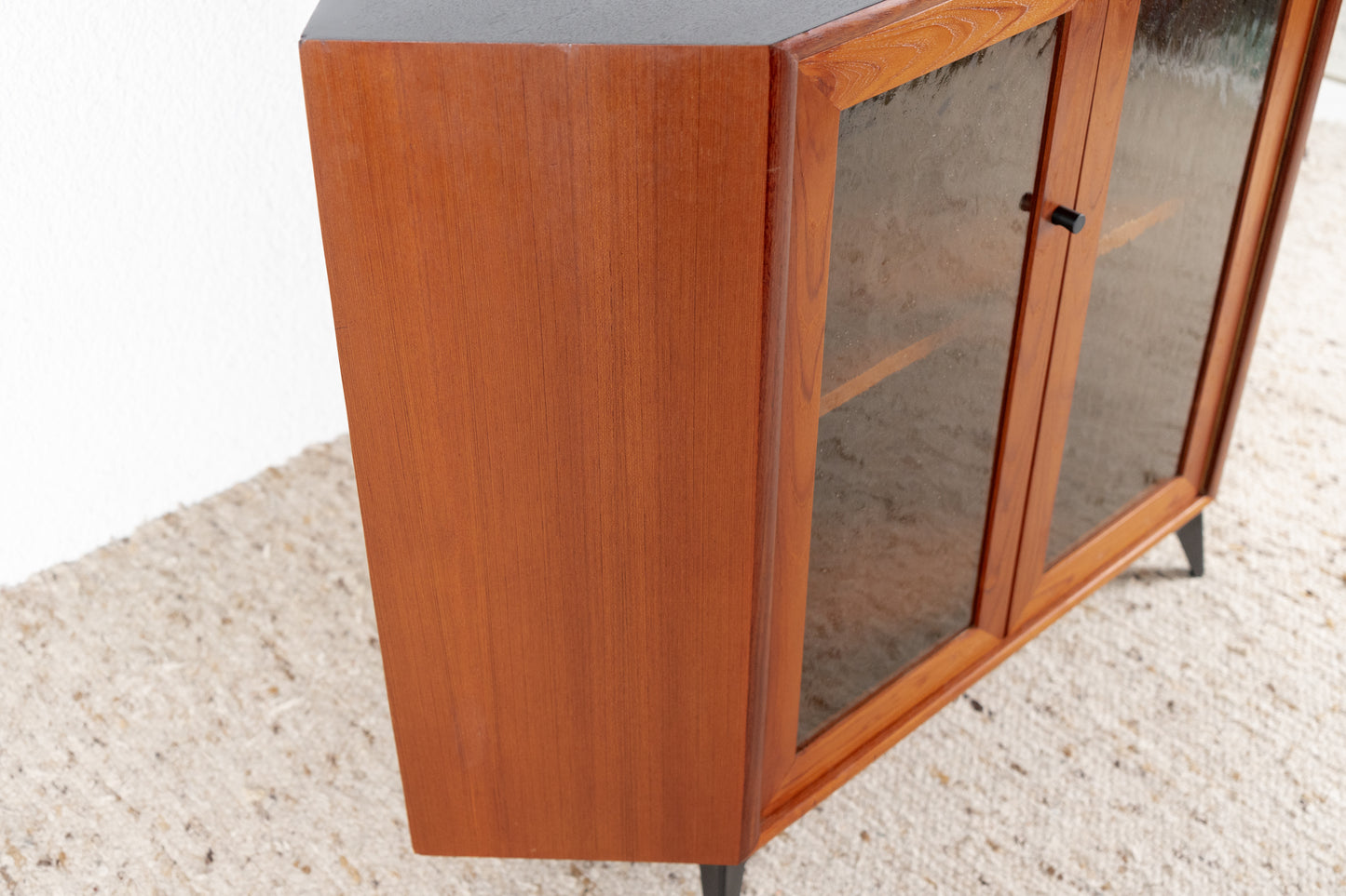 Vintage Eckschrank Tv Eckkommode Vitrine Teak Holz Wk Möbel Schrank Kommode