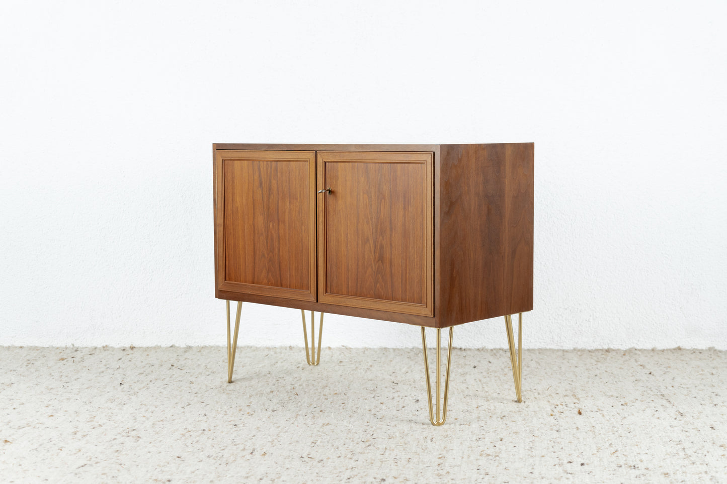 Vintage Kommode Sideboard Schrank Holz Nuss Mid Century 1960er 60s