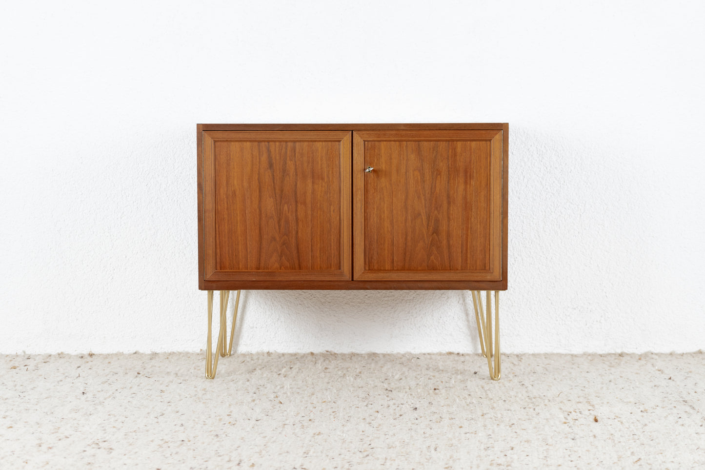 Vintage Kommode Sideboard Schrank Holz Nuss Mid Century 1960er 60s