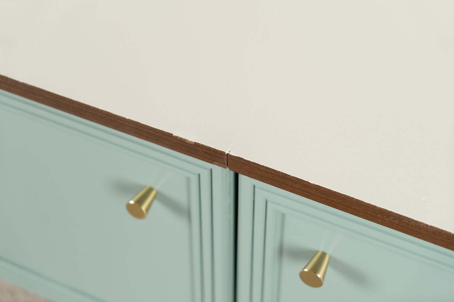 Vintage Sideboard Kommode Schubladen Salbei Mid Century Tv Lowboard