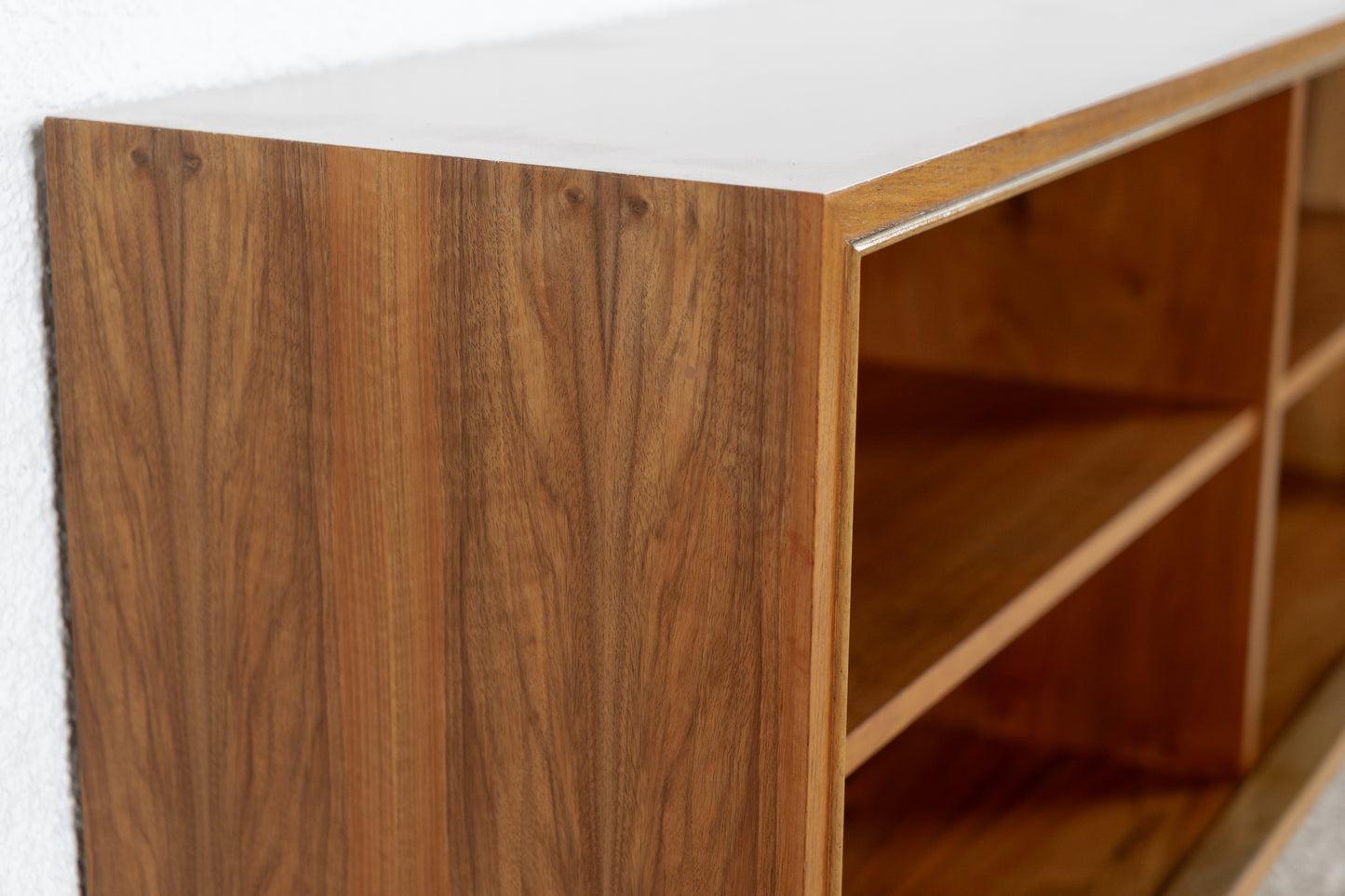Vintage Regal Sideboard Kommode Bücherregal Holz Nuss Lothar Wegner