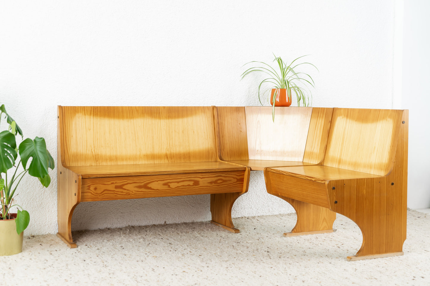 Vintage Eckbank Holz 60s Bank Küche Esstisch