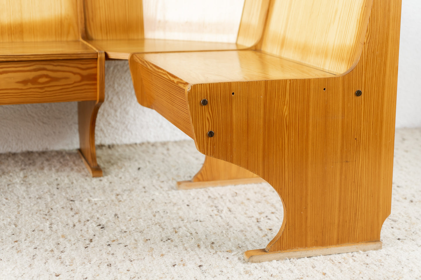 Vintage Eckbank Holz 60s Bank Küche Esstisch