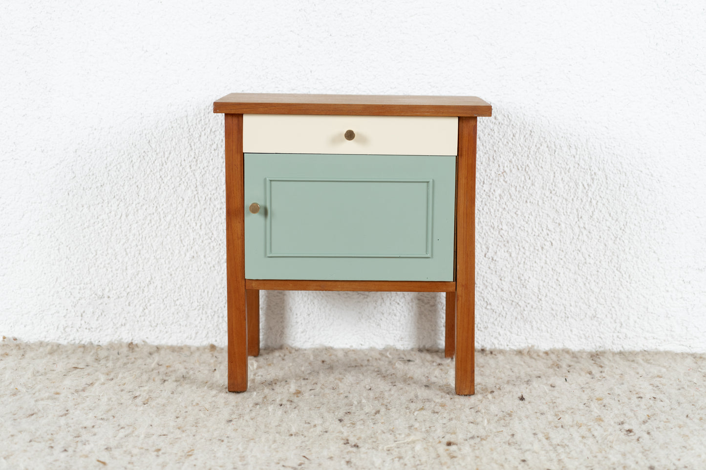 Vintage Nachttisch Kommode WK Möbel Holz Salbei