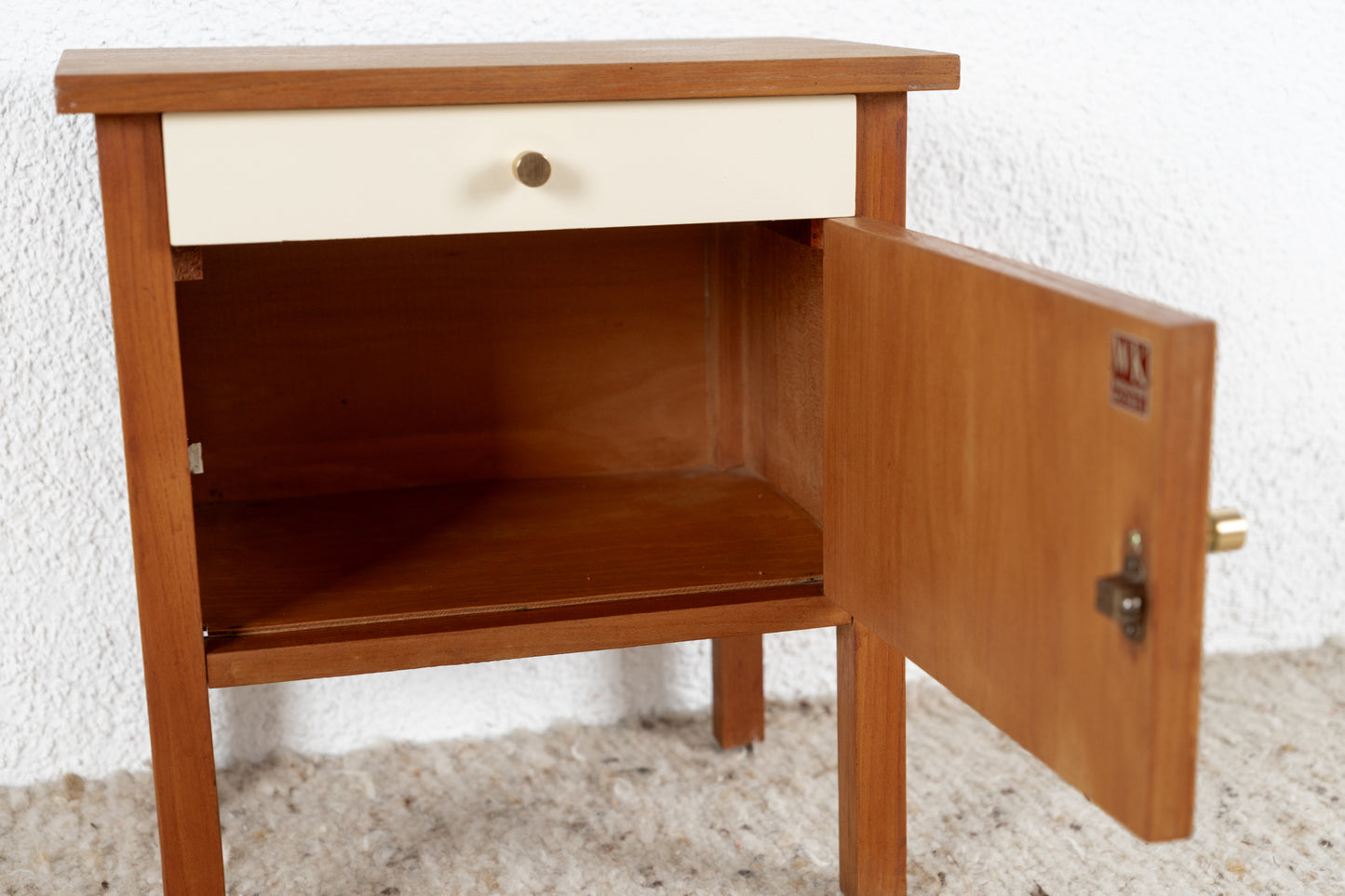 Vintage Nachttisch Kommode WK Möbel Holz Salbei