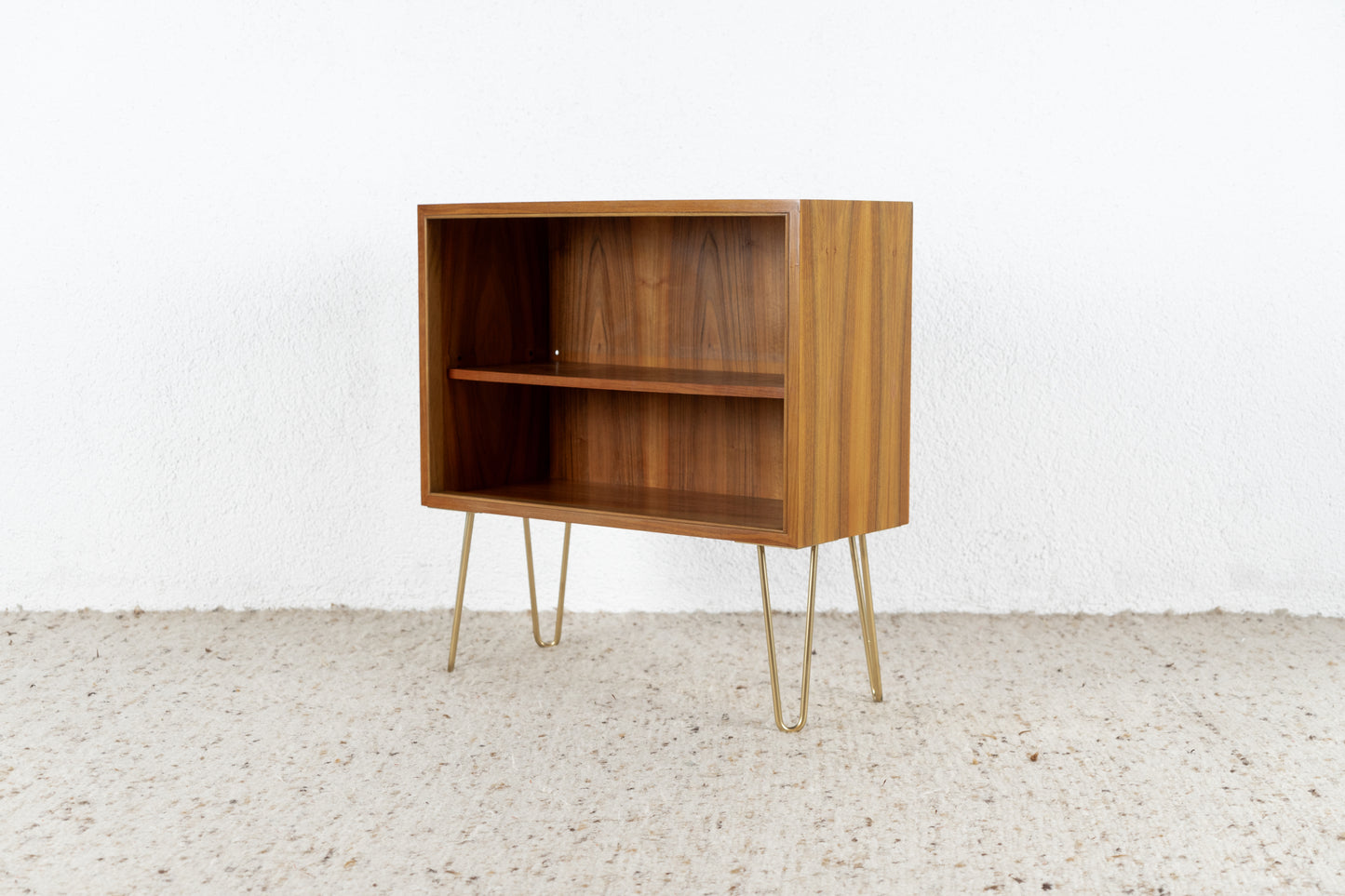 Vintage Regal Sideboard Kommode Bücherregal Holz Nuss Mid Century