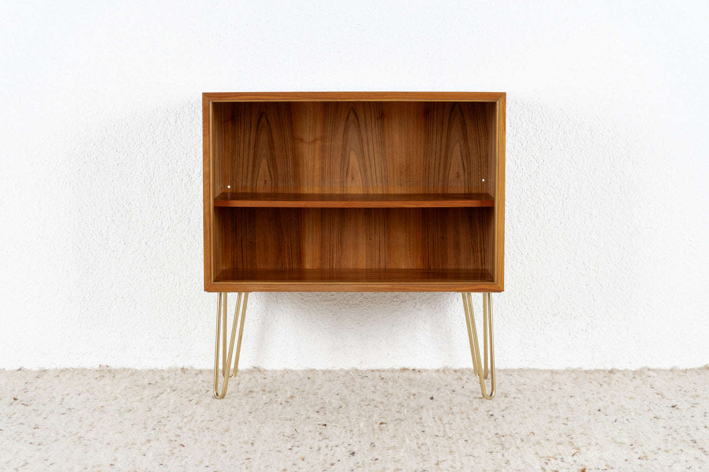 Vintage Regal Sideboard Kommode Bücherregal Holz Nuss Mid Century