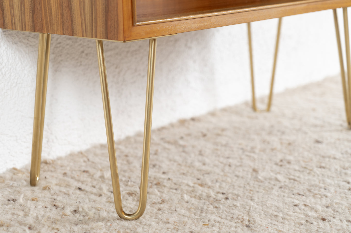 Vintage Regal Sideboard Kommode Bücherregal Holz Nuss Mid Century