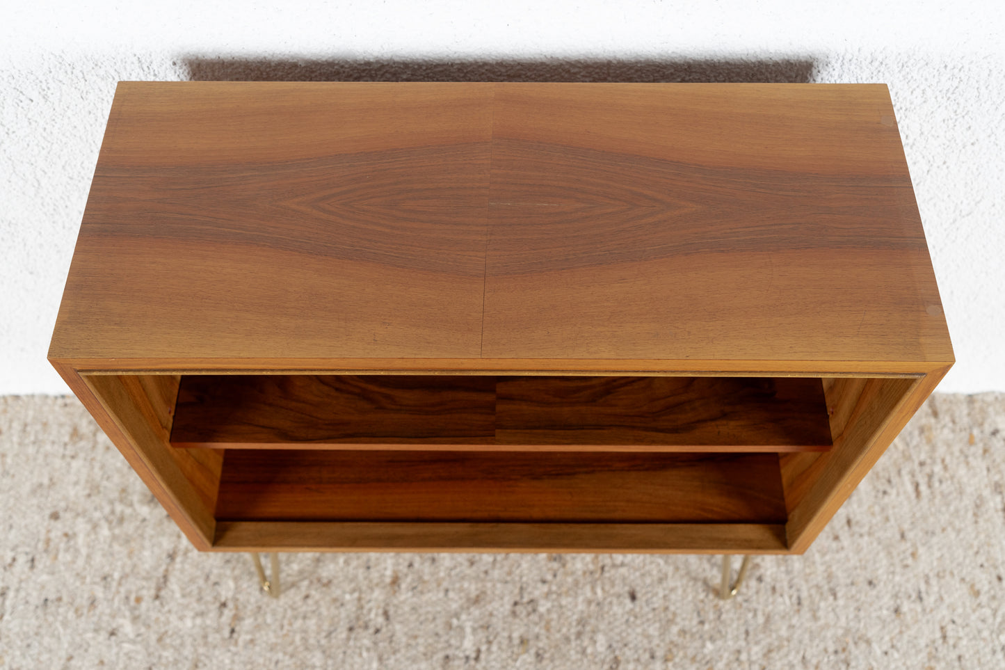 Vintage Regal Sideboard Kommode Bücherregal Holz Nuss Mid Century