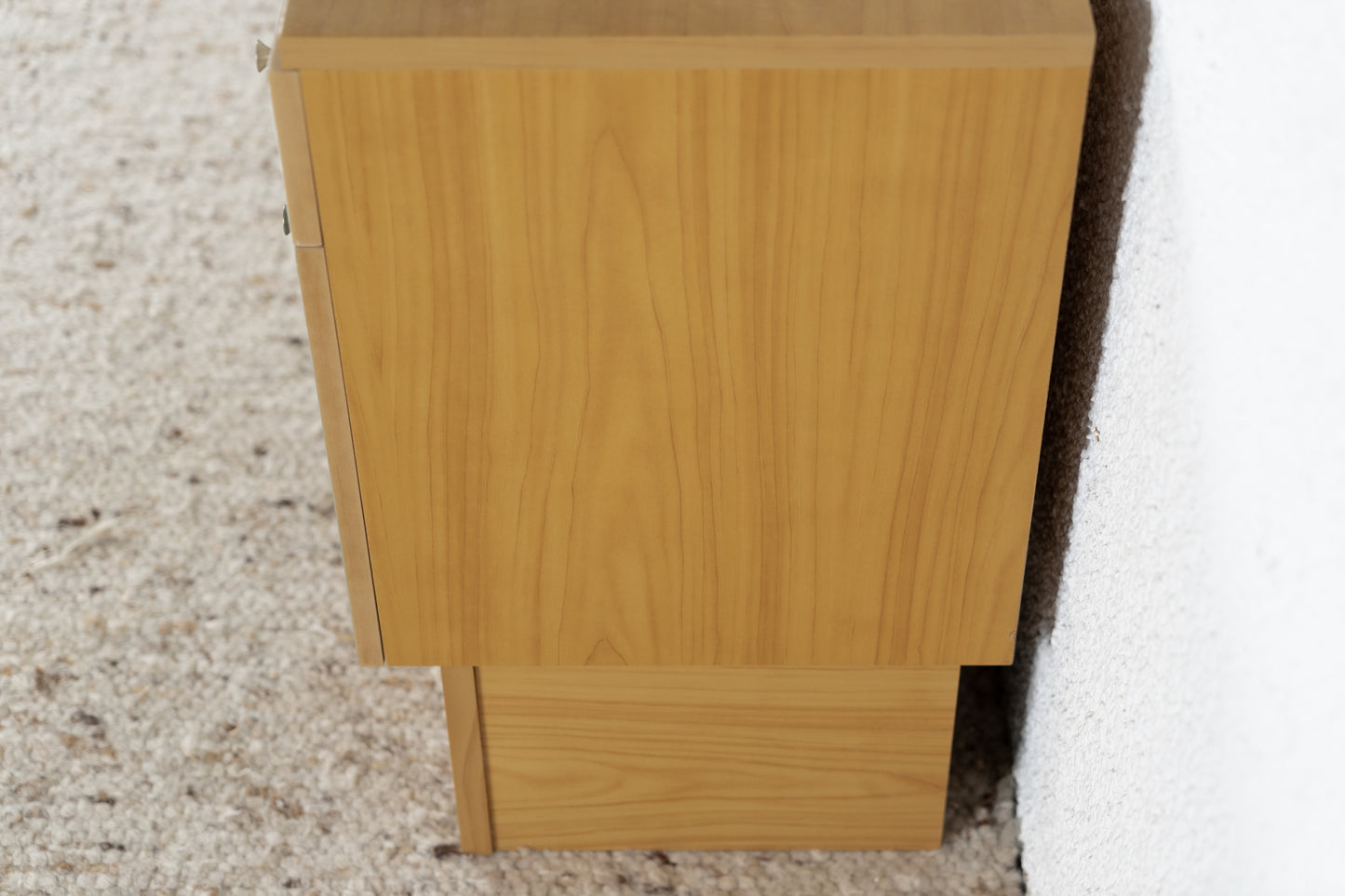 Vintage Nachttisch Kommode Schublade Salbei Holz Ablage 1960er