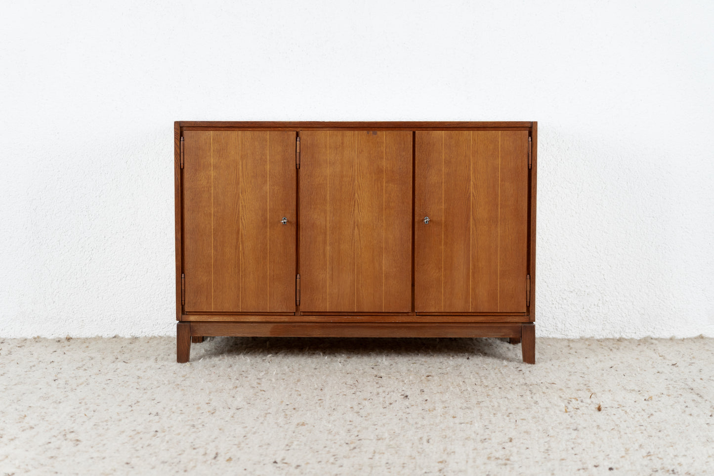 Vintage Kommode Sideboard Schrank Holz Creme Schreiner Patina