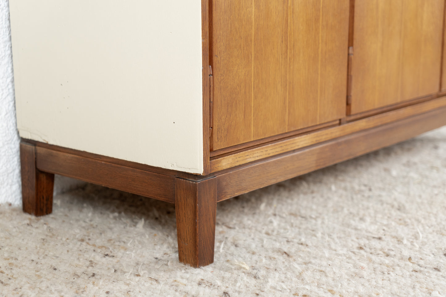 Vintage Kommode Sideboard Schrank Holz Creme Schreiner Patina