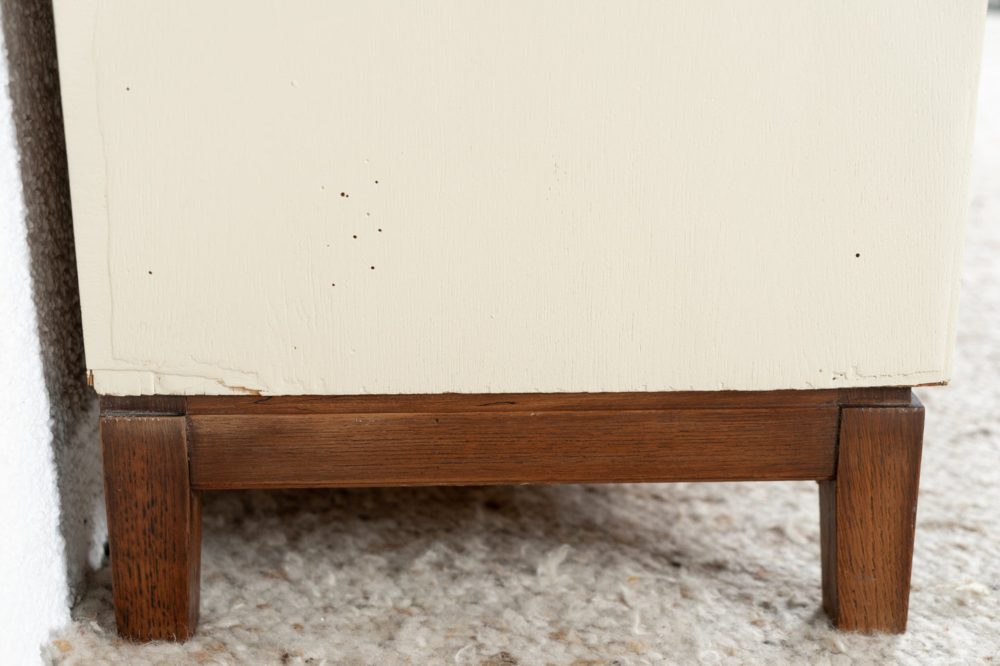 Vintage Kommode Sideboard Schrank Holz Creme Schreiner Patina
