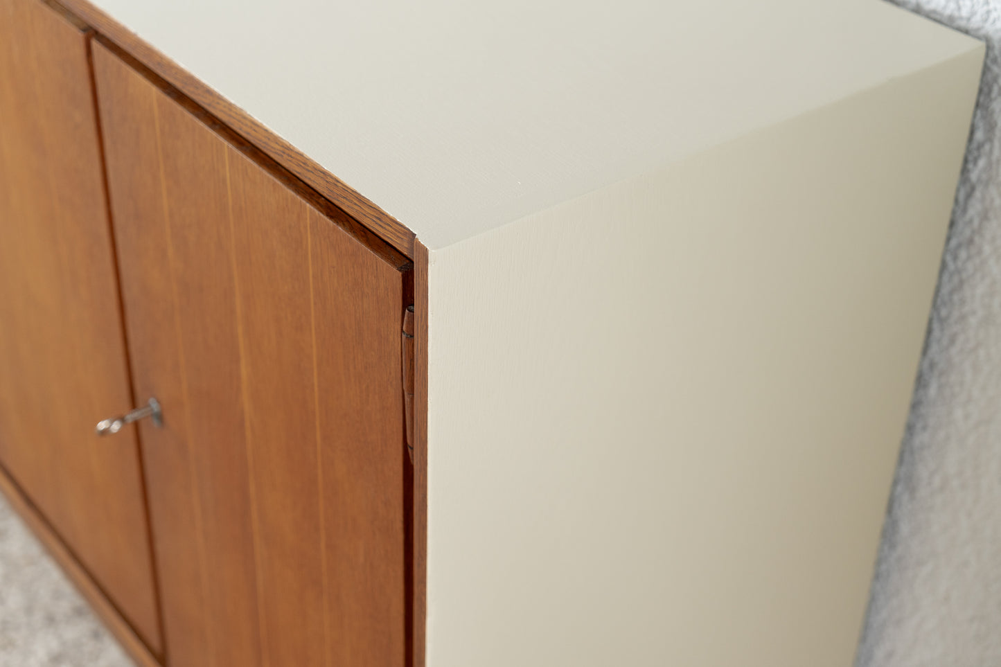 Vintage Kommode Sideboard Schrank Holz Creme Schreiner Patina