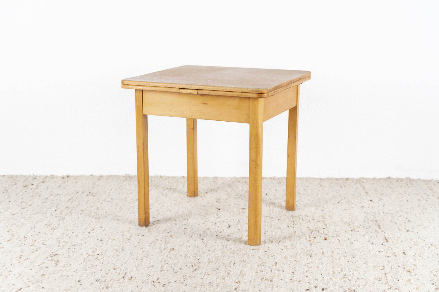 Vintage Tisch Esstisch Küchentisch Schreibtisch Ausziehbar Holz Korkoptik