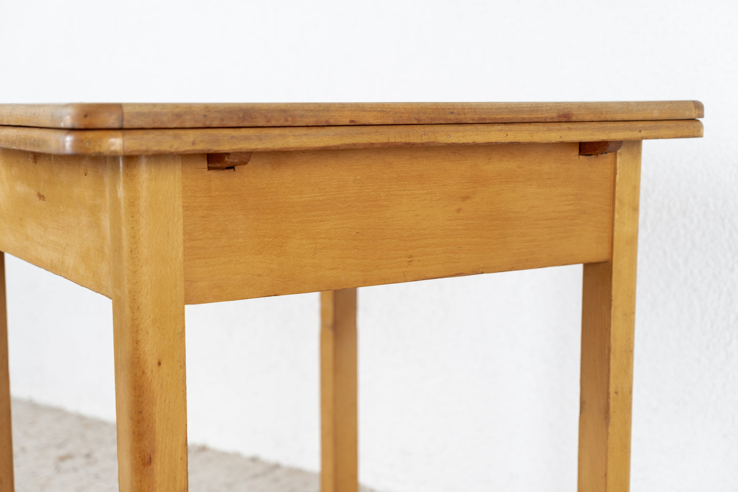 Vintage Tisch Esstisch Küchentisch Schreibtisch Ausziehbar Holz Korkoptik