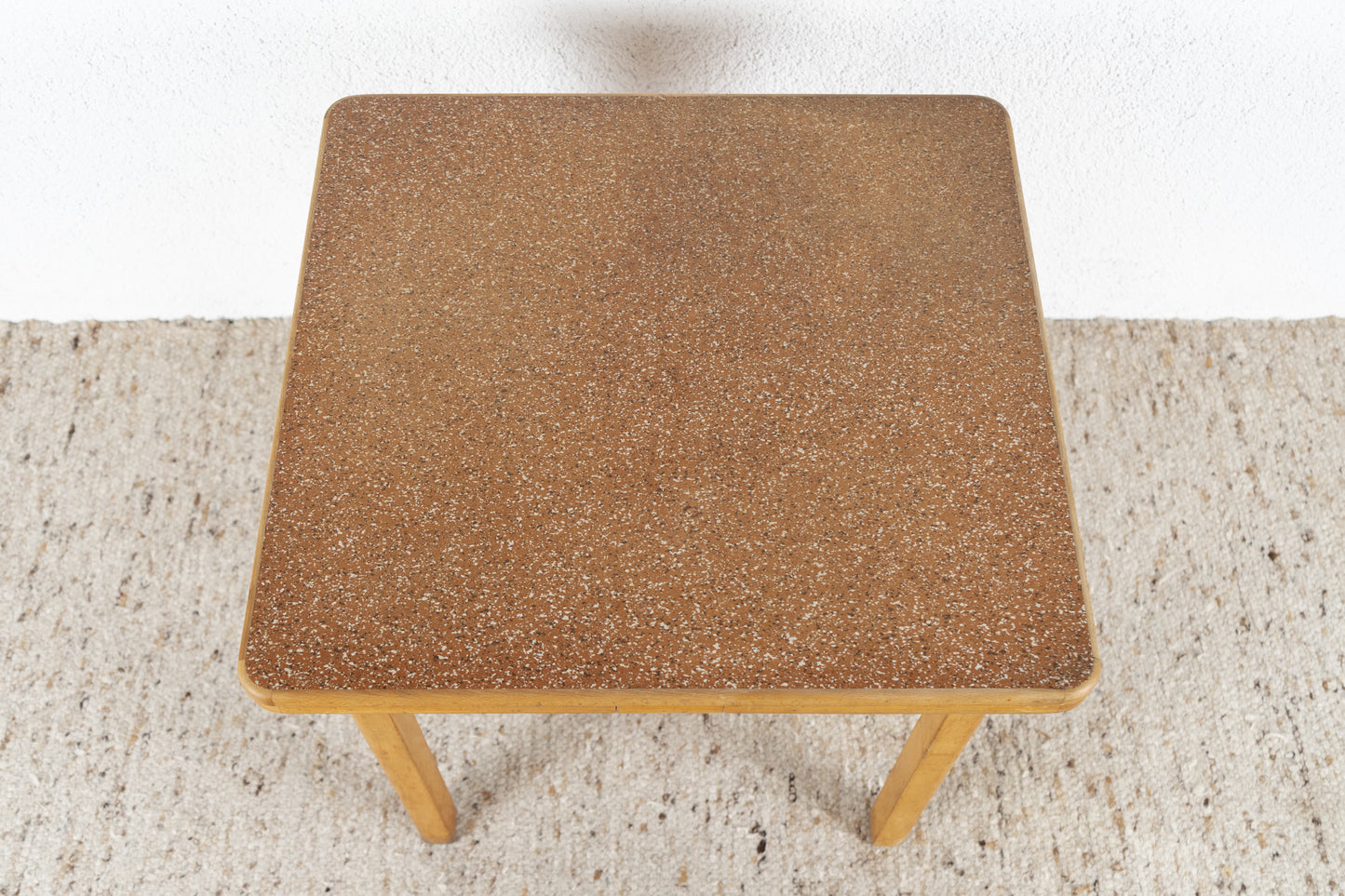 Vintage Tisch Esstisch Küchentisch Schreibtisch Ausziehbar Holz Korkoptik