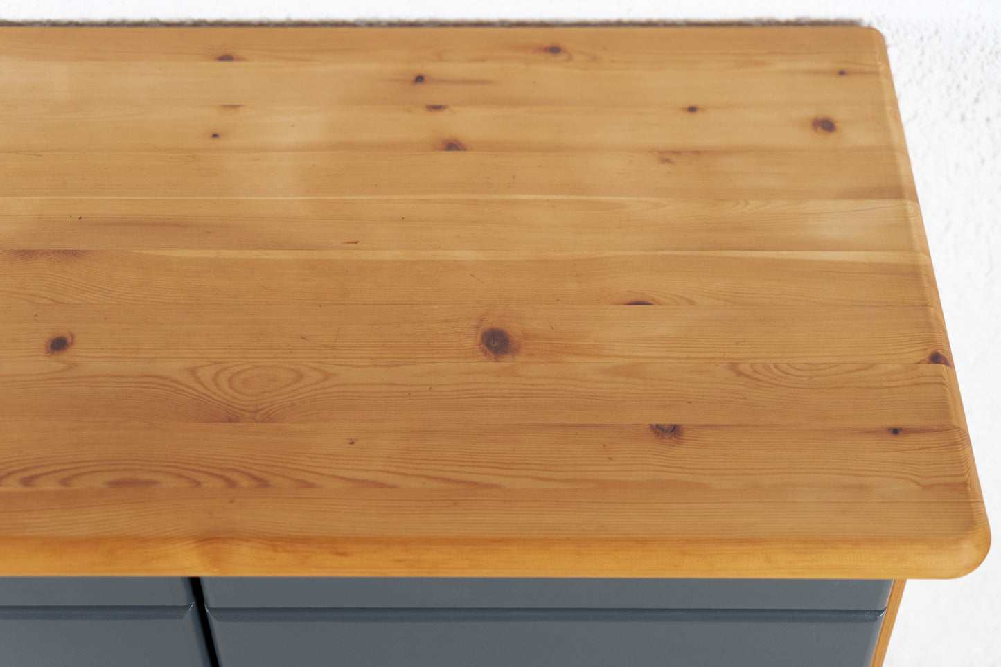 Vintage Sideboard Kommode Schubladen Blau Bunt Massivholz Kiefer