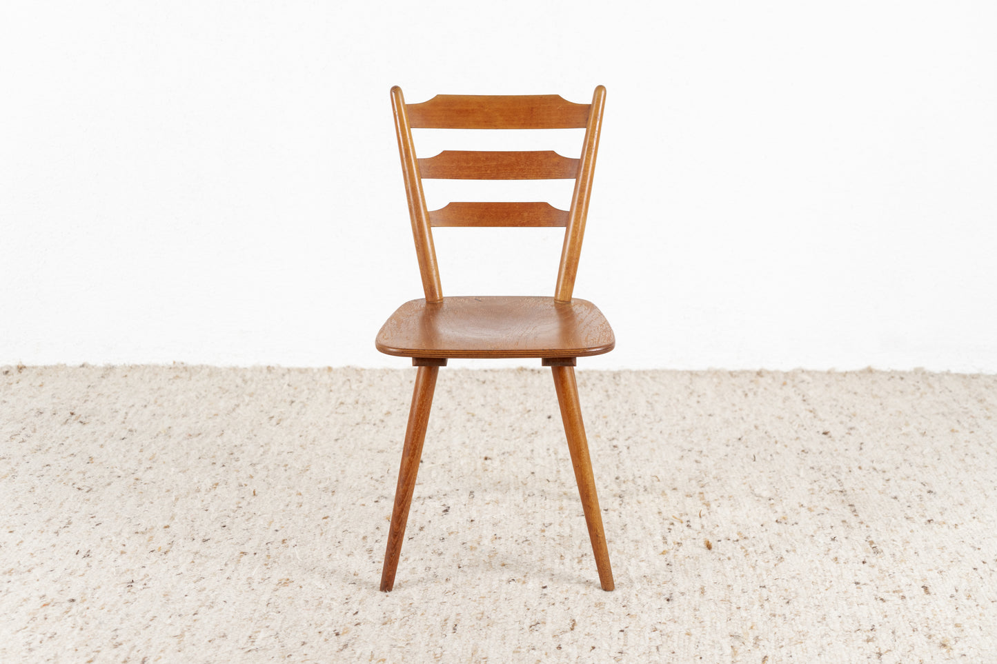 1 von 2 Vintage Holz Stuhl Esstisch Küche Frankfurter Kaffeehaus Vollholz