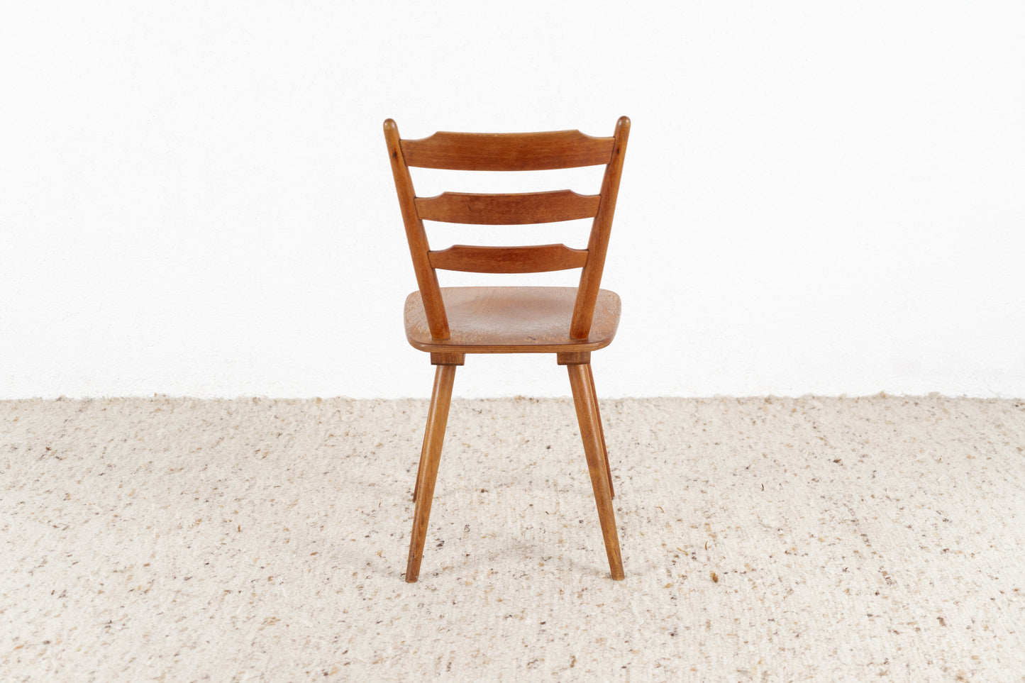 1 von 2 Vintage Holz Stuhl Esstisch Küche Frankfurter Kaffeehaus Vollholz