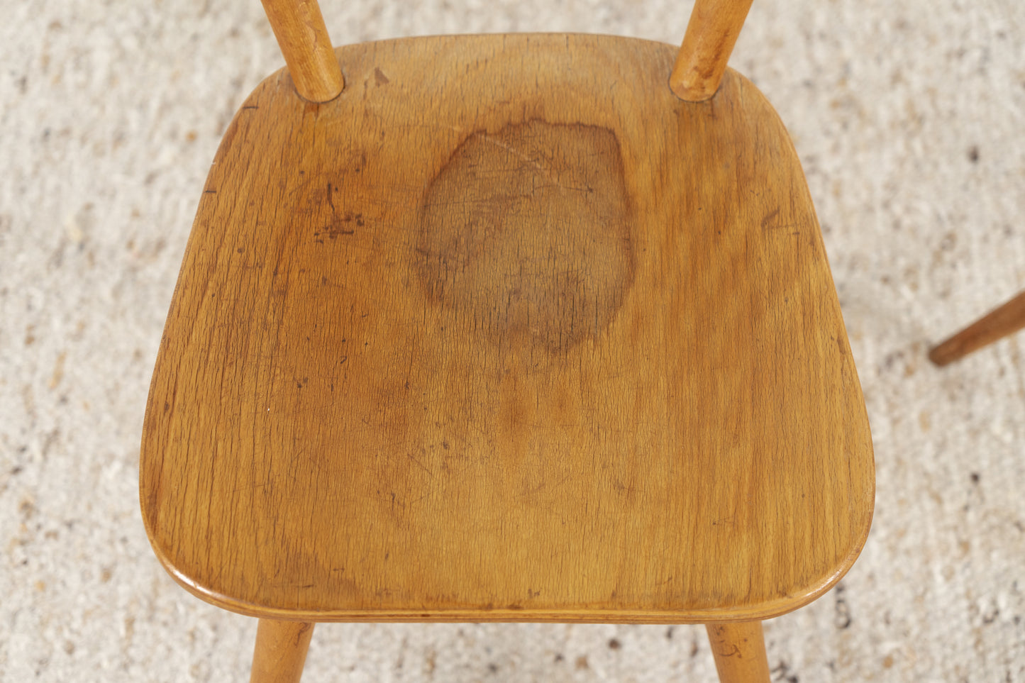 2er Set Vintage Stühle Küche Esstisch Mid Century Massivholz