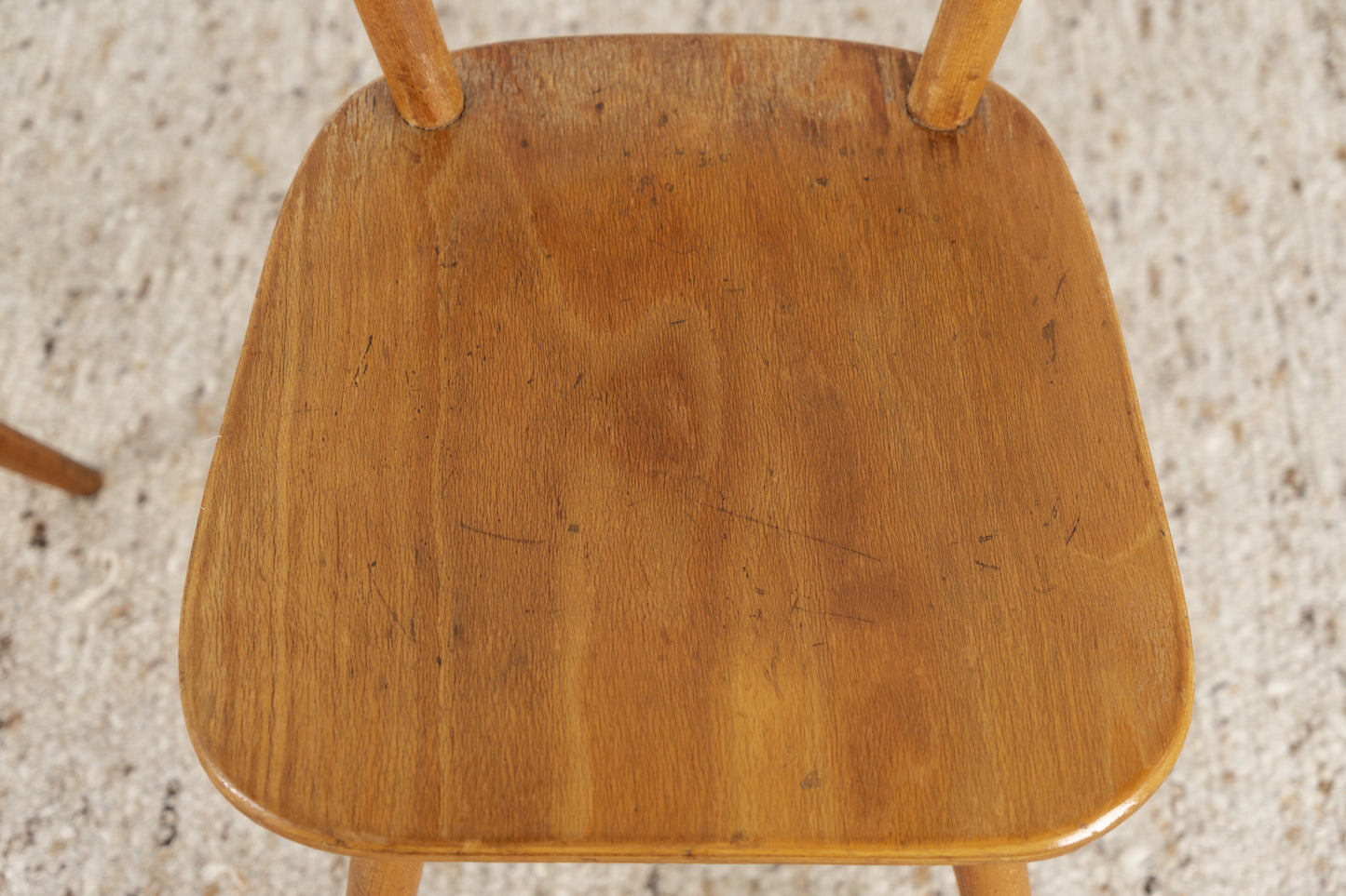 2er Set Vintage Stühle Küche Esstisch Mid Century Massivholz