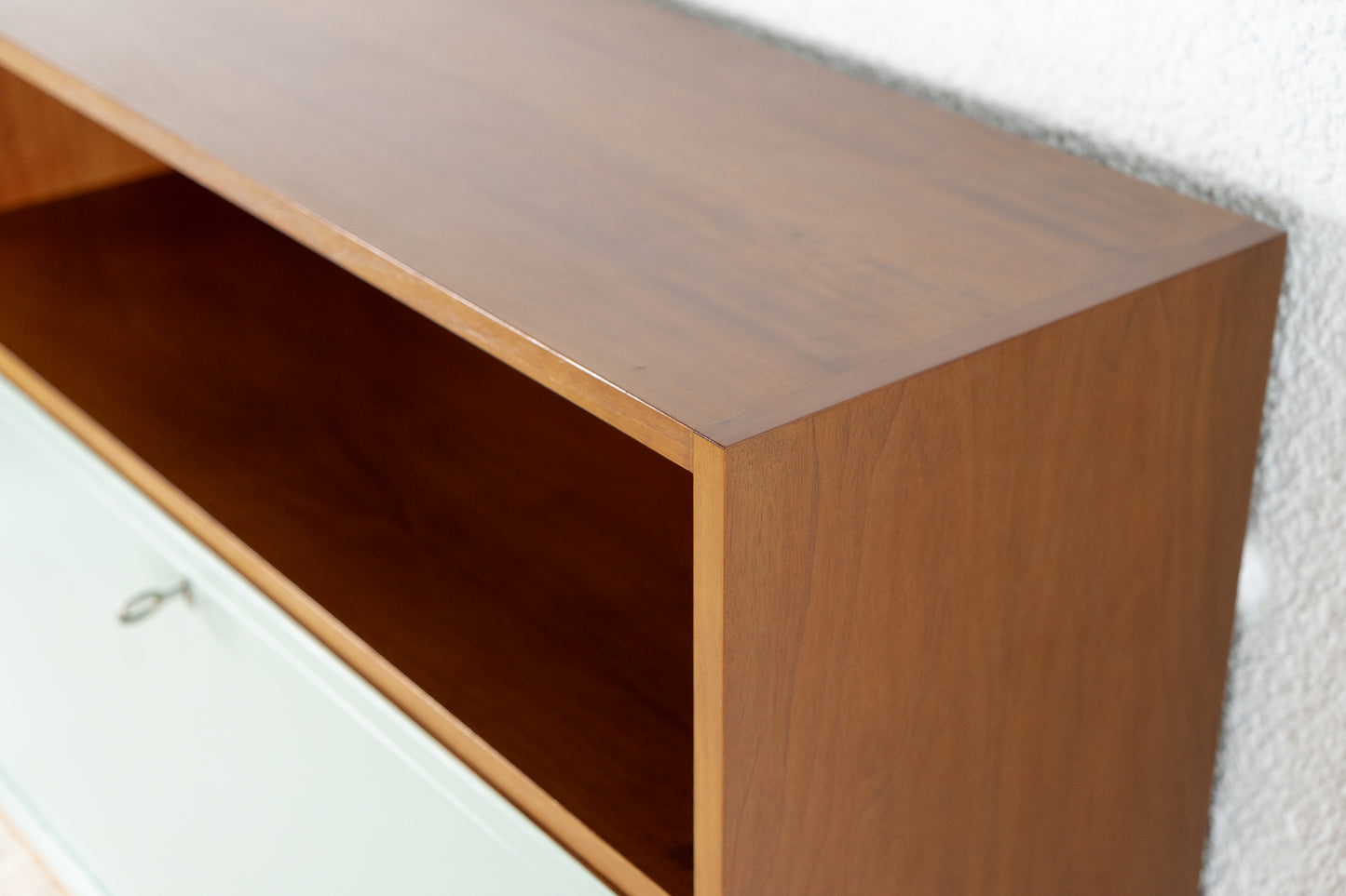 Vintage Kommode Sekretär Minibar Schrank Holz Nuss Salbei
