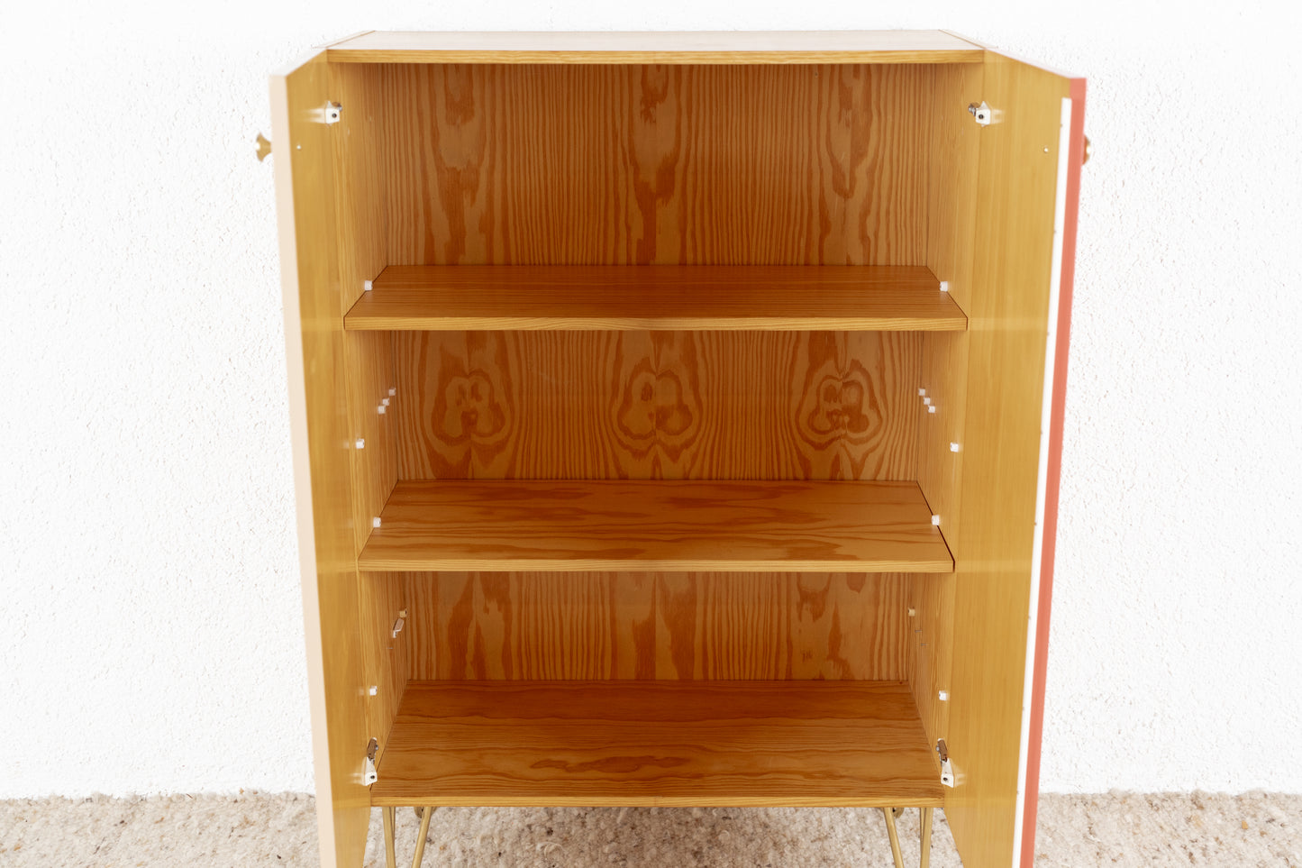 Vintage Kommode Schrank Holz Pastell