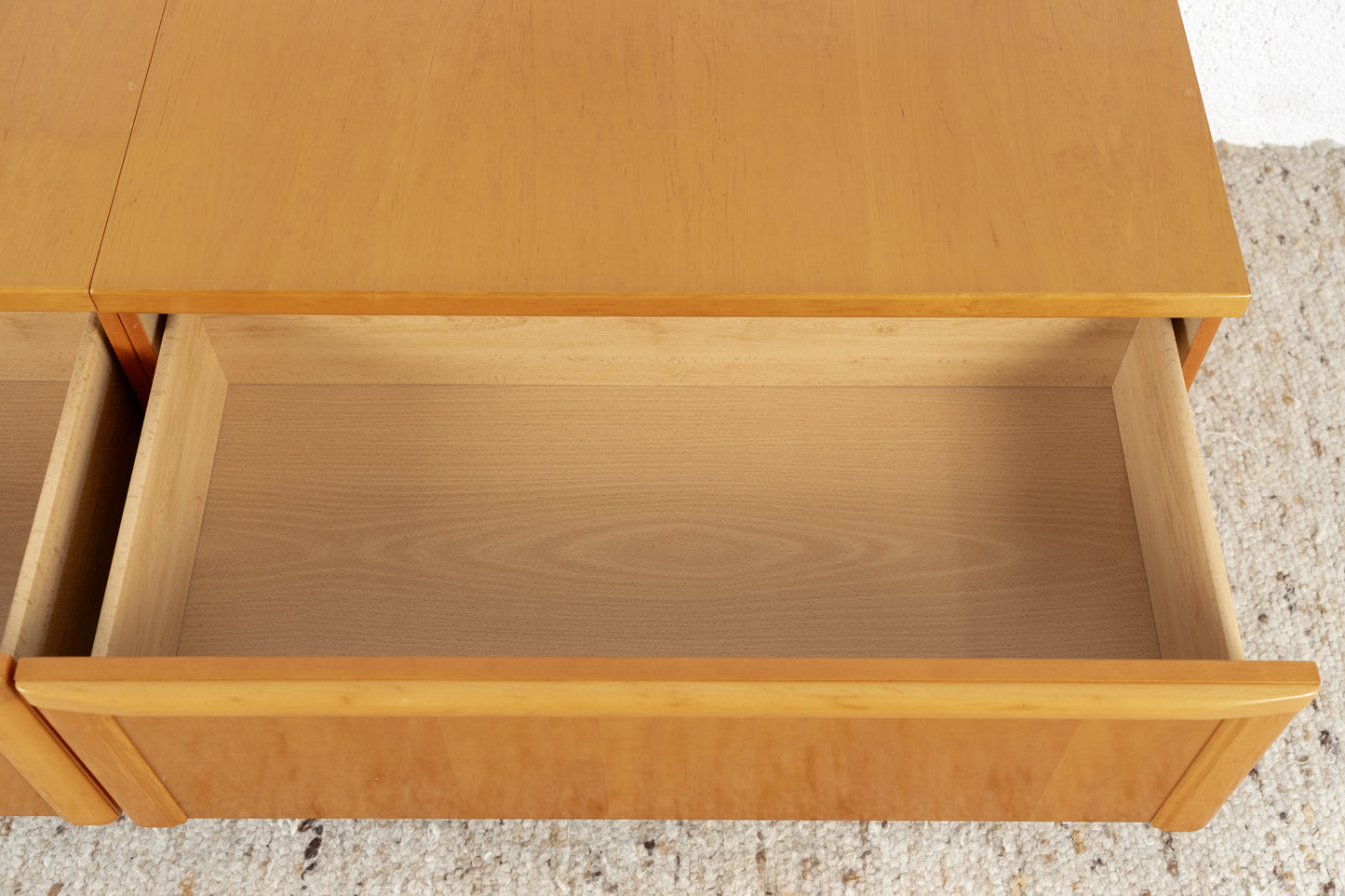 Vintage Sideboard Tv Lowboard Schubladen Kommode Holz Zweiteilig