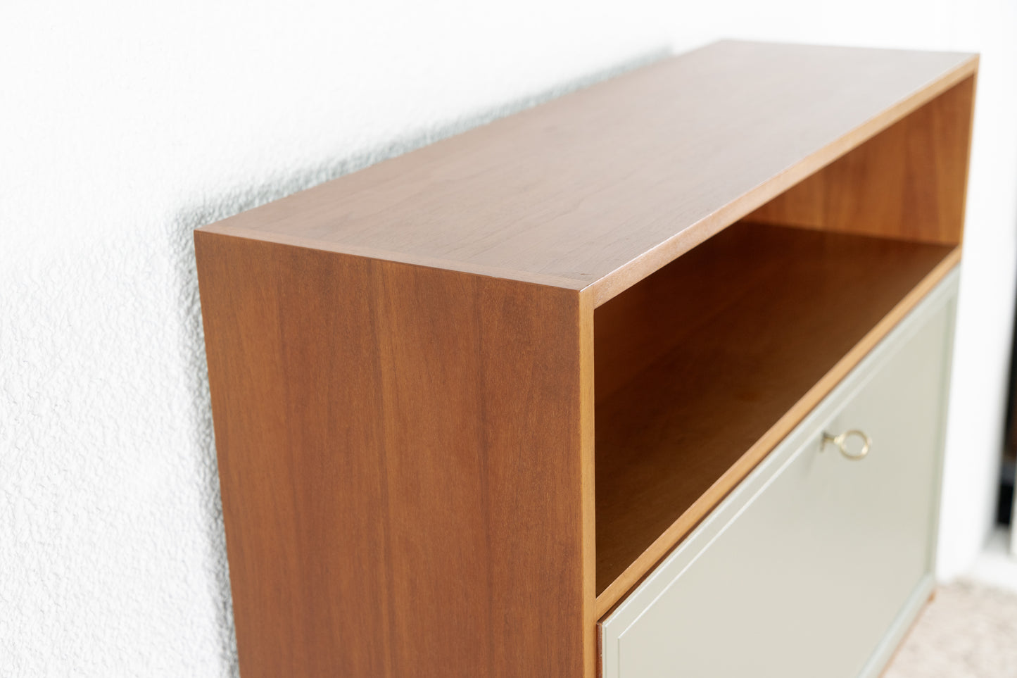 Vintage Sekretär Minibar Kommode Schrank Mid Century Holz Nuss