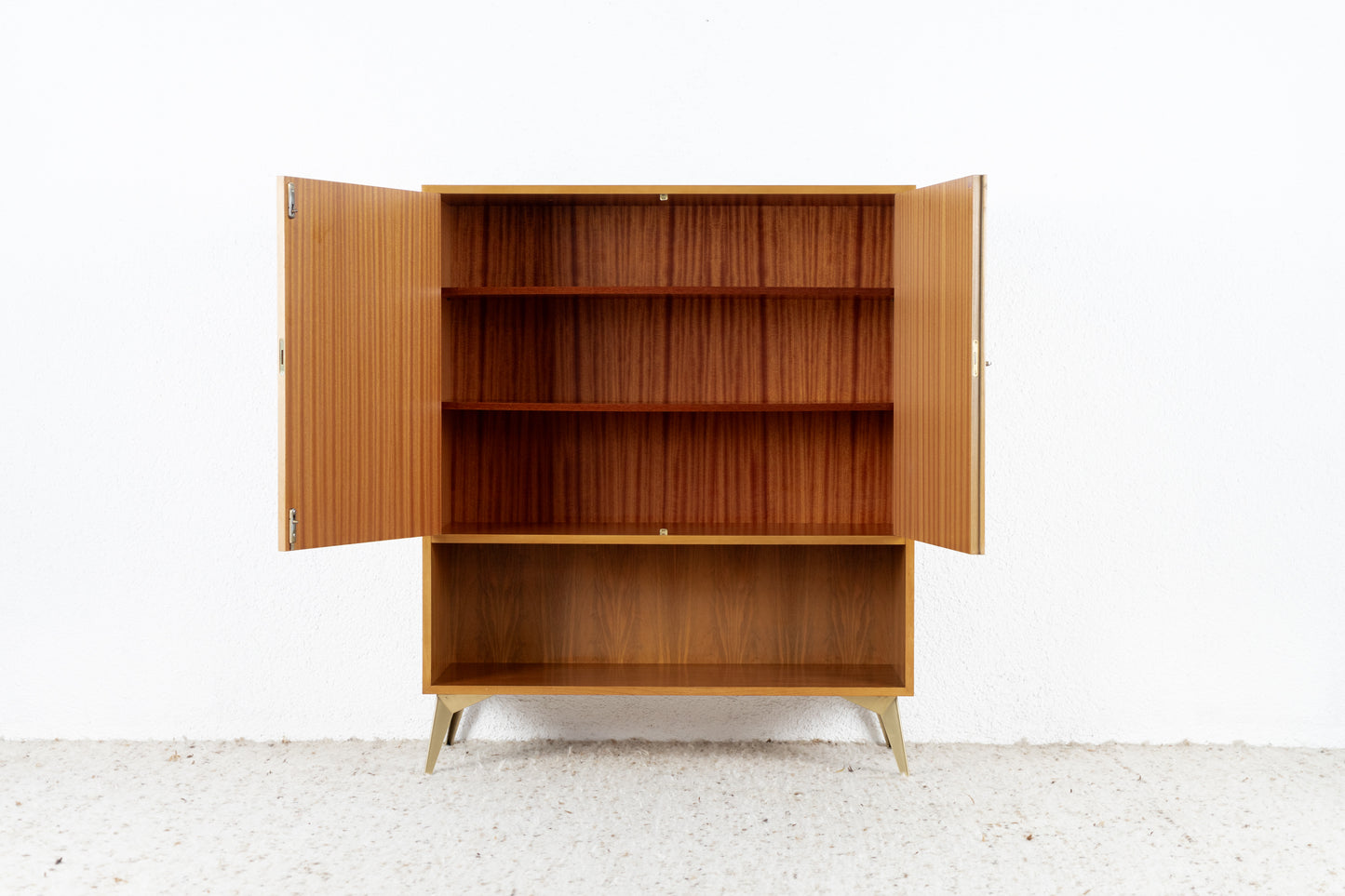 Vintage Kommode Schrank Mid Century Holz Nuss GERO