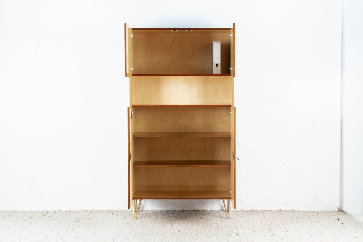Vintage Schrank Kleiderschrank Mid Century Holz