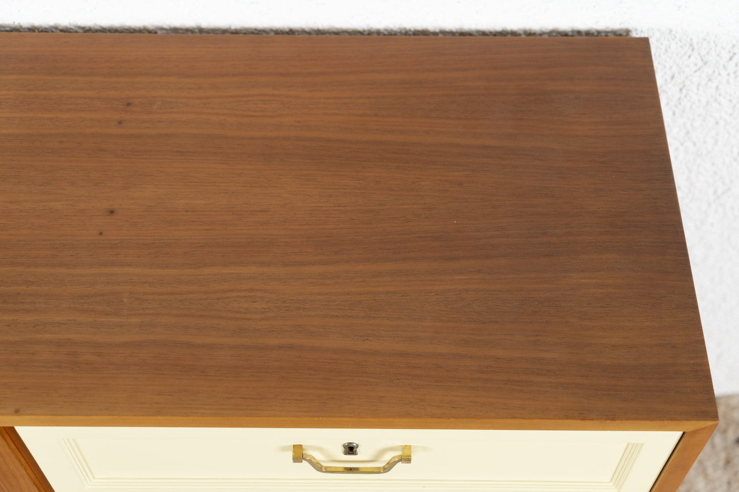 Vintage Kommode Sideboard Schrank Schubladen Holz Nuss Mid Century Gero